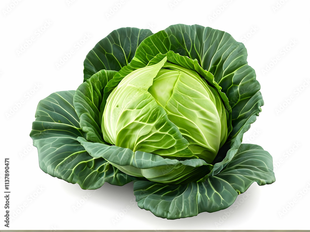 Obraz premium cabbage isolated on white background