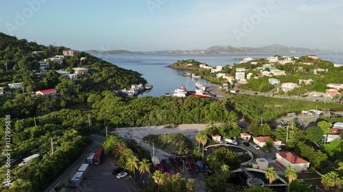 Cruz Bay, St. John, U.S. Virgin Islands | 4K drone footage photo