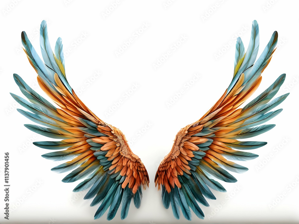 Obraz premium heart with wings
