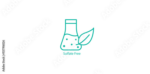 Sulfate Free Icon – Gentle and Non-Toxic Vector Design