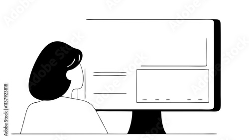 Data Analyst Reviewing Statistical Charts. Perfect for: Research presentations, academic conferences