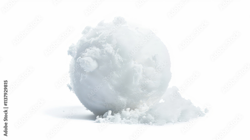 snowball isolated on white snowball isolated on white