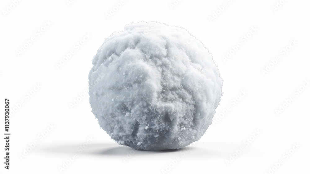 Fototapeta premium snowball isolated on white