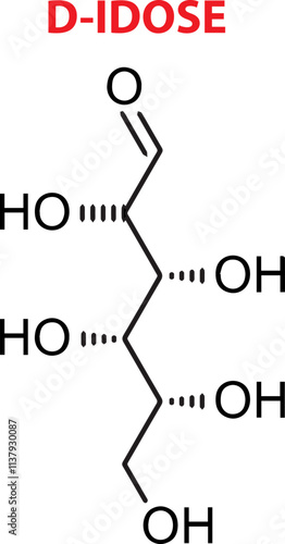 Vector Of D-Idose Chemical Structure