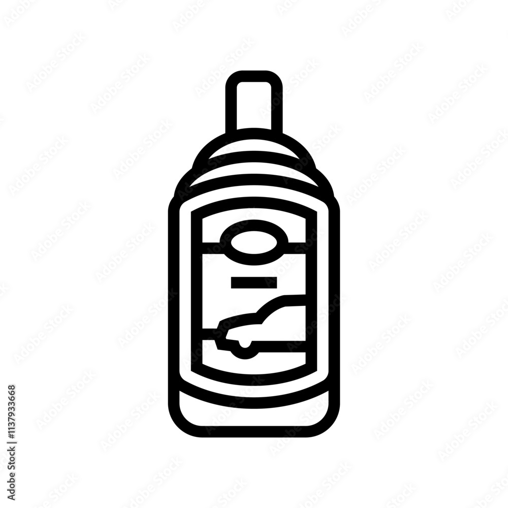 wax car care line icon vector. wax car care sign. isolated contour symbol black illustration wax car care line icon vector. wax car care sign. isolated contour symbol black illustration