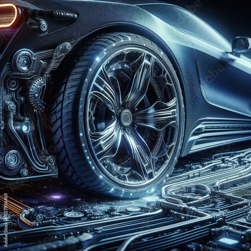 Wallpaper Mural Features Electric drivetrain with extended range showcasing text Torontodigital.ca