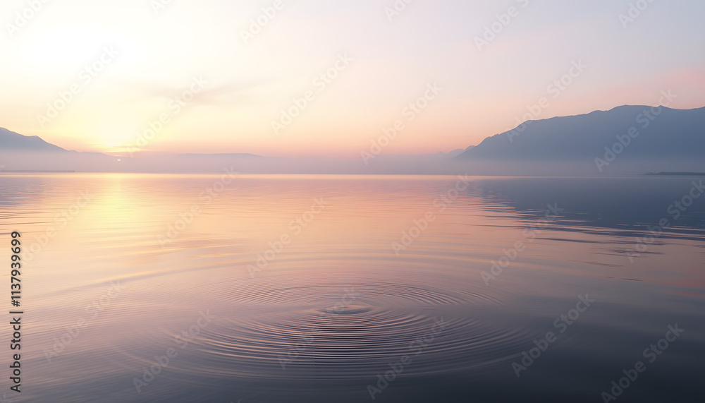 Enchanting Sunset Over a Calm Lake with Vibrant Colors Enchanting Sunset Over a Calm Lake with Vibrant Colors