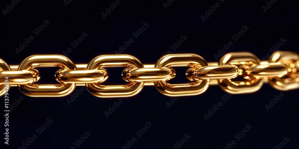 Gold chain with a gold clasp Gold chain with a gold clasp