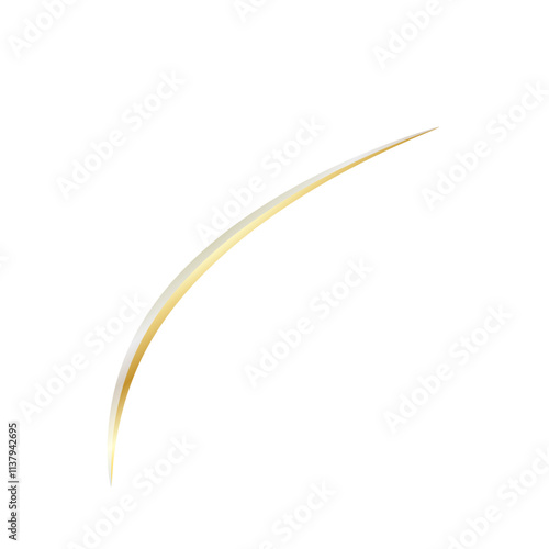 abstract golden wave line