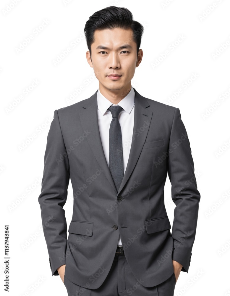 an asian man wearing office clothes . company leaders are very confident . ai generate an asian man wearing office clothes . company leaders are very confident . ai generate