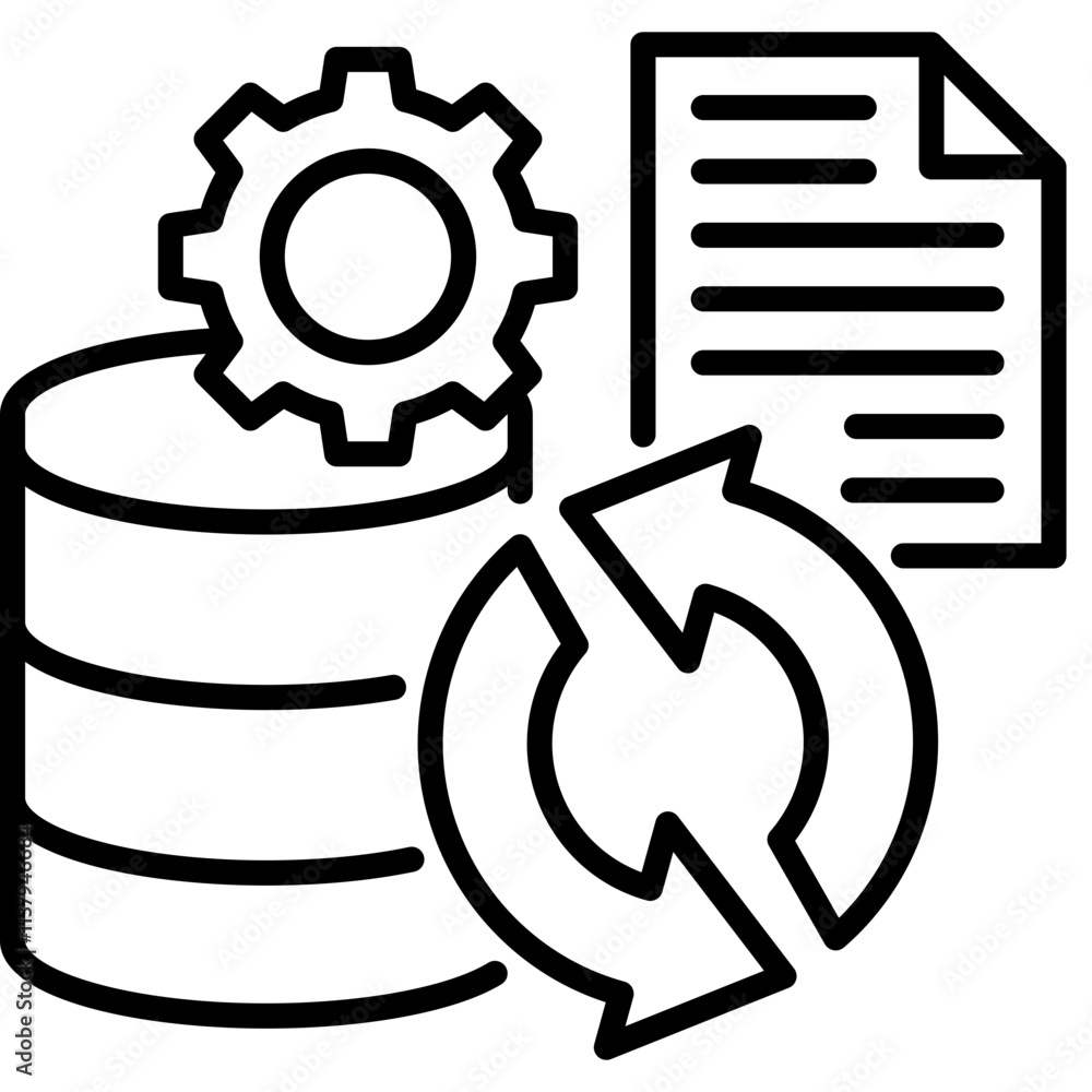 Sync line icon Sync line icon