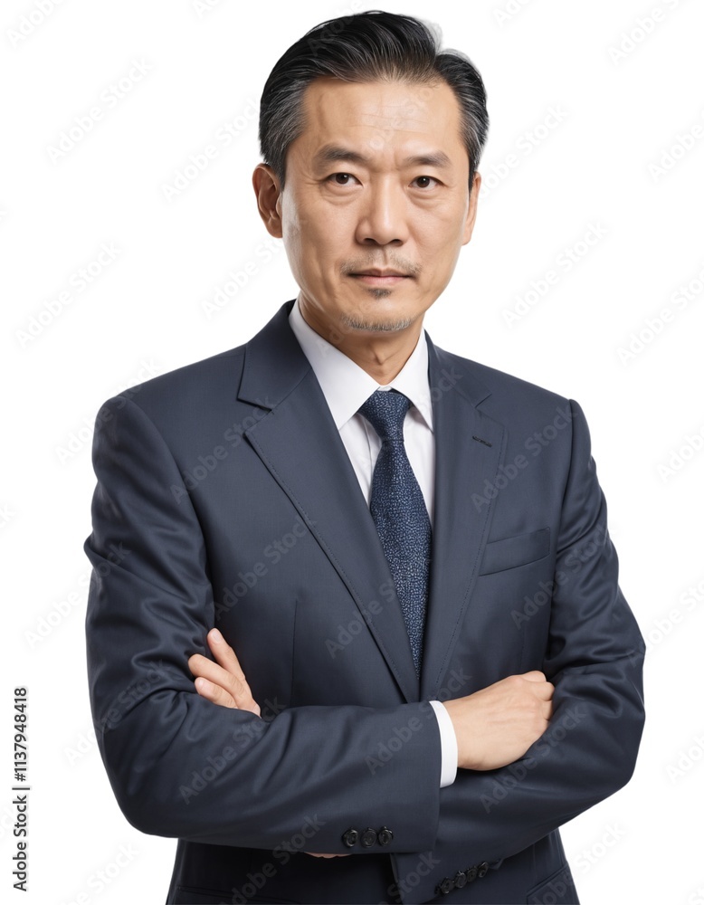 an asian man wearing office clothes . company leaders are very confident . ai generate an asian man wearing office clothes . company leaders are very confident . ai generate
