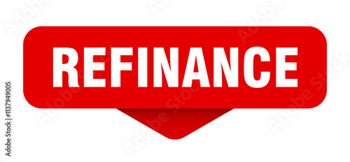 REFINANCE sign