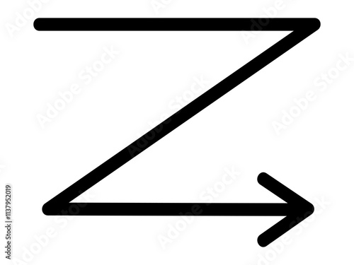 Z arrow shape