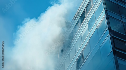 A loud alarm went off as a forewarning of the impending fire drill at the building