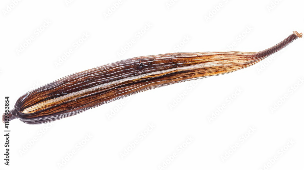 vanilla bean isolated on white background vanilla bean isolated on white background