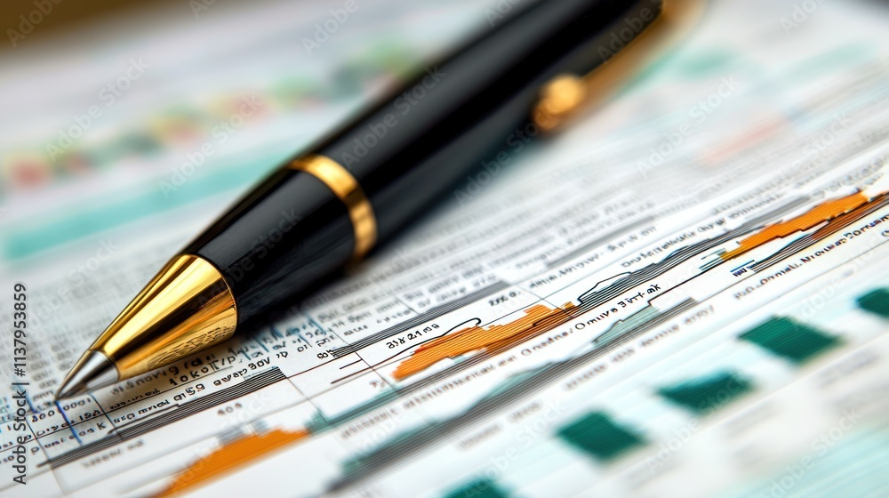 Fototapeta premium A financial expert can foretell market trends by analyzing data and economic indicators