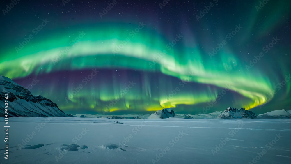 AI-generated image of the mesmerizing Northern Lights, also known as the Aurora Borealis AI-generated image of the mesmerizing Northern Lights, also known as the Aurora Borealis