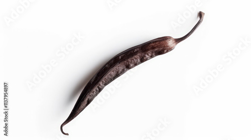 vanilla bean isolated on white background