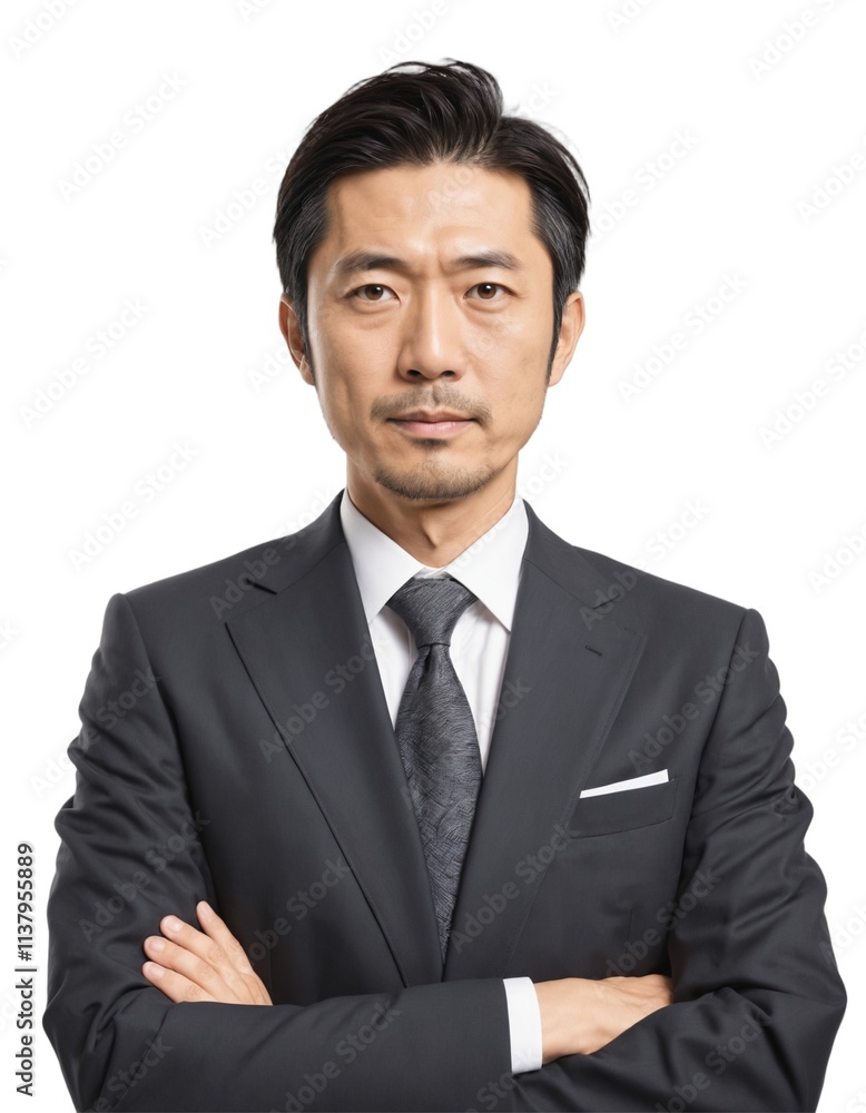 an asian man wearing office clothes . company leaders are very confident . ai generate an asian man wearing office clothes . company leaders are very confident . ai generate
