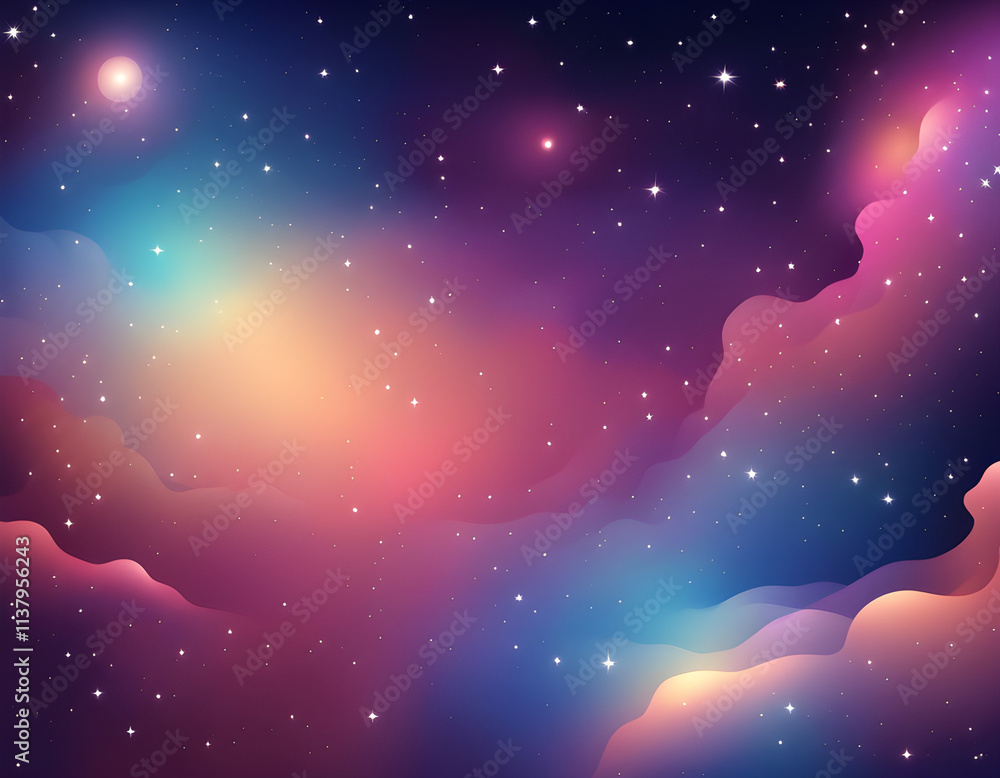 Fototapeta premium space galaxy background vector background