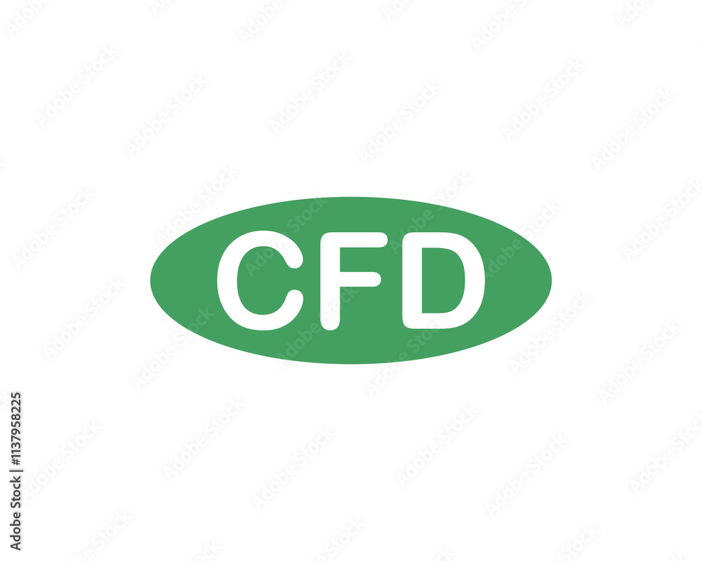 CFD logo design vector template. CFD CFD logo design vector template. CFD