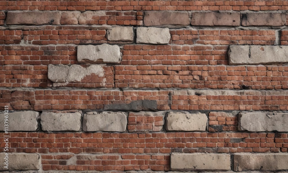 Weathered brick wall with uneven mortar joints and cracks , mortar, rough, cracks Weathered brick wall with uneven mortar joints and cracks , mortar, rough, cracks