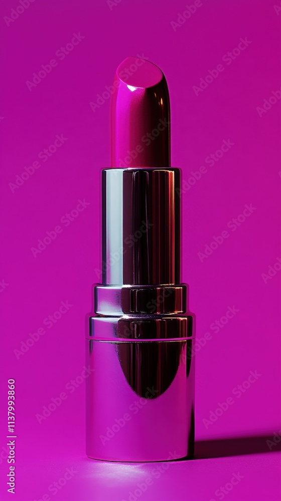 Vibrant Pink Lipstick Against Bold Background Vibrant Pink Lipstick Against Bold Background