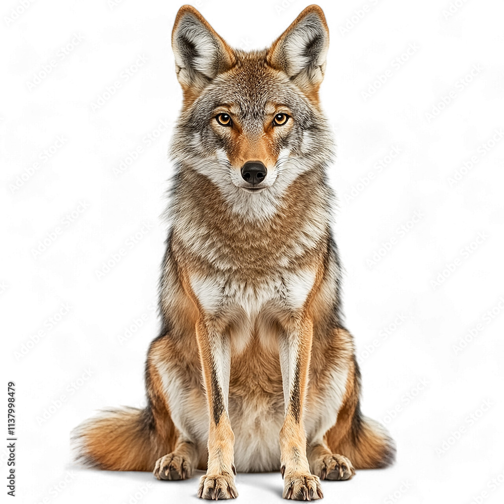 Fototapeta premium coyote Animal On Transparent background