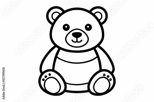 teddy bear with black and white  