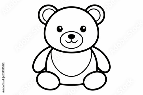 teddy bear with black and white  