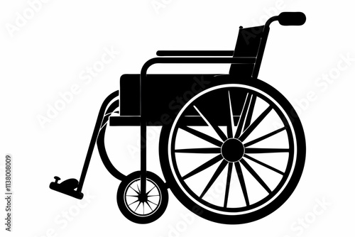 wheelchair isolated on white background