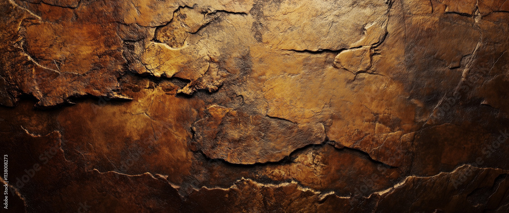 Rustic Ancient Textured Brown Cracked Earth Surface Rustic Ancient Textured Brown Cracked Earth Surface