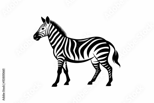 zebra vector silhouette