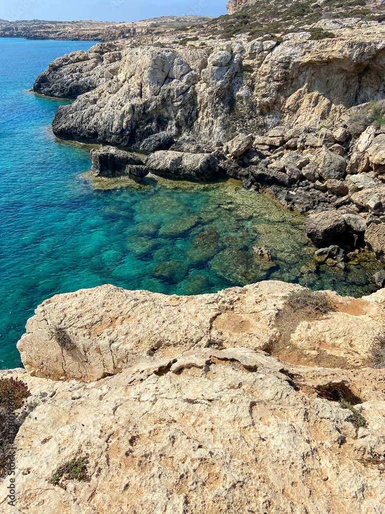 Fototapeta premium rocky coast of the sea