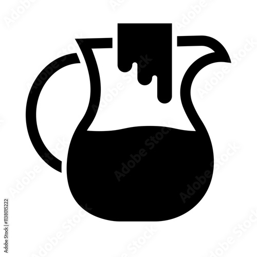 Creamer glyph icon