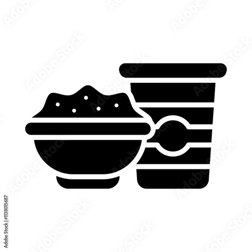 Sour Cream glyph icon