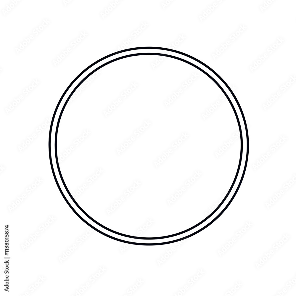 A simple, elegant circular frame design for image enhancement and decoration. transparent background. A simple, elegant circular frame design for image enhancement and decoration. transparent background.
