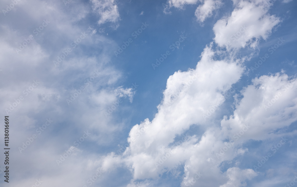 White clouds on blue sky, cloudy sky background. White clouds on blue sky, cloudy sky background.