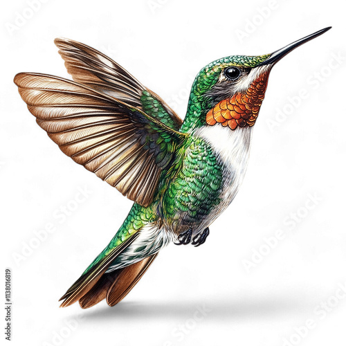 hummingbird On Transparent background photo