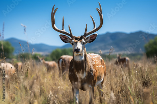 deer in the wild photo