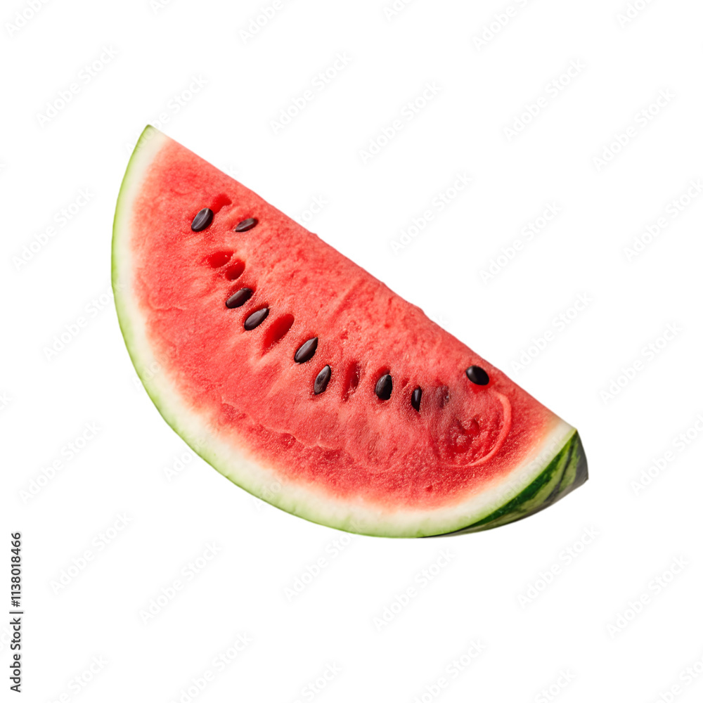 Watermelon slice on transparent background Watermelon slice on transparent background