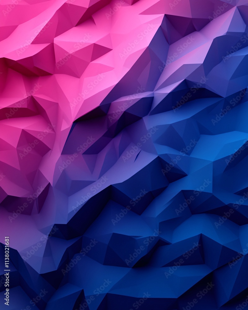 Obraz premium Abstract Colorful Low Poly Background