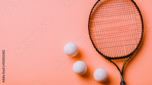 tennis racket and ball