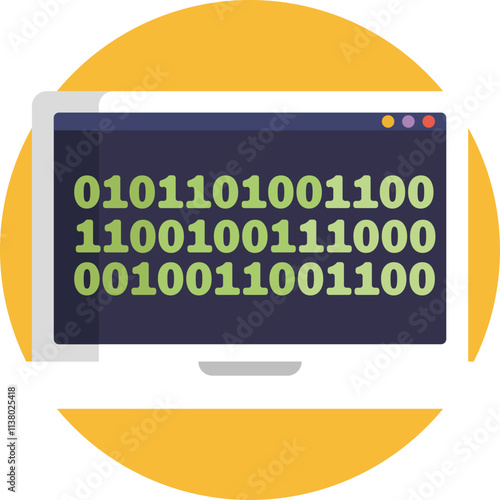 This icon symbolizes the fundamental building blocks of all modern computing: binary code.