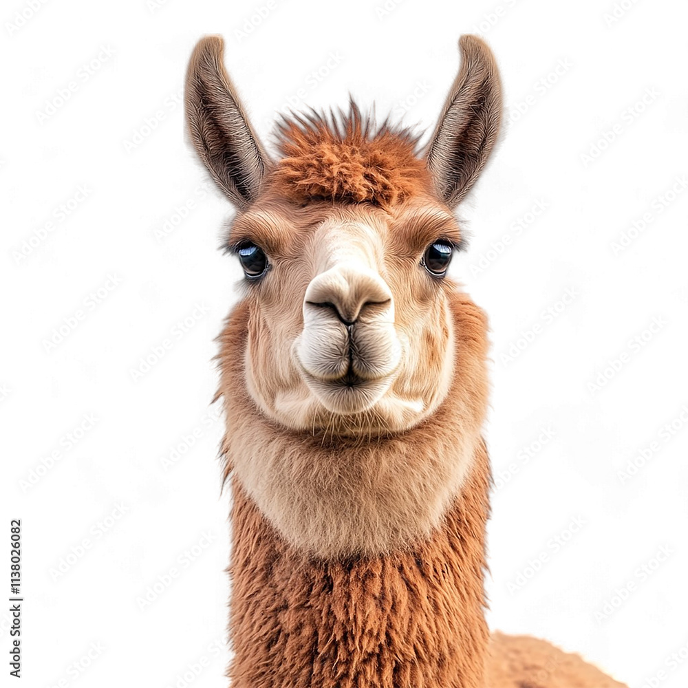 Fototapeta premium Llama On Transparent background
