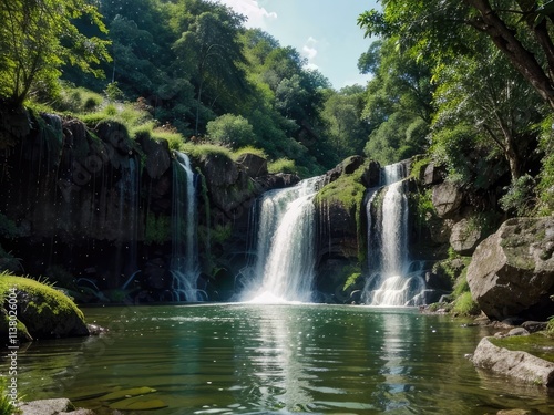 waterfall in plitvice national park