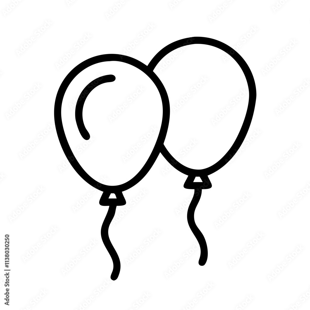black and red balloons icon, black friday line art, black friday icon - simple black line art icon of black and red balloons, for black friday celebrations. black friday vector art. black and red balloons icon, black friday line art, black friday icon - simple black line art icon of black and red balloons, for black friday celebrations. black friday vector art.