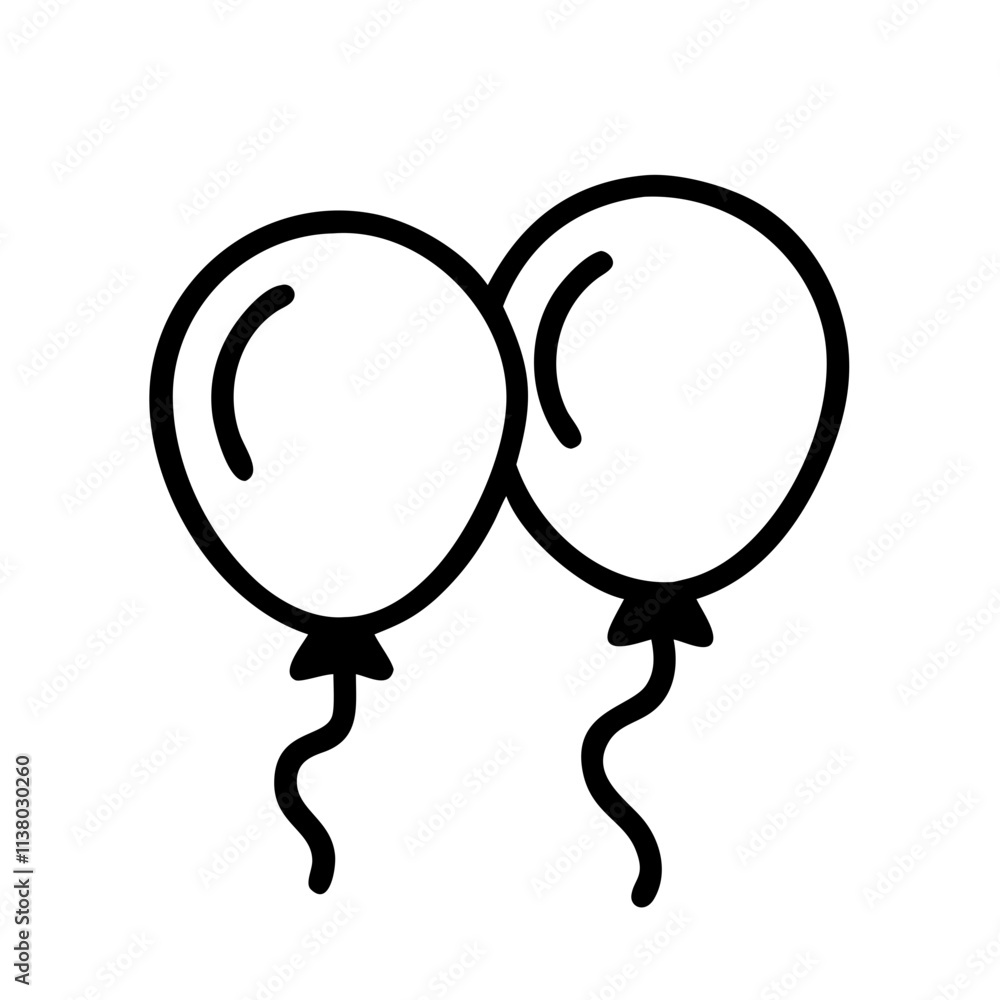 black and red balloons icon, black friday line art, black friday icon - simple black line art icon of black and red balloons, for black friday celebrations. black friday vector art. black and red balloons icon, black friday line art, black friday icon - simple black line art icon of black and red balloons, for black friday celebrations. black friday vector art.
