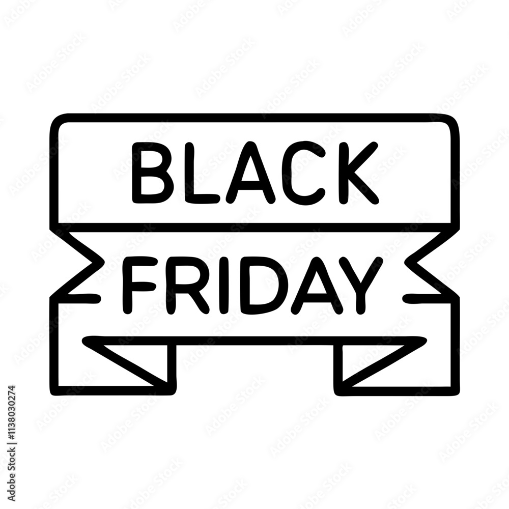 black friday banner icon, black friday line art, black friday icon - simple black line art icon of black friday banner, for black friday celebrations. black friday vector art. black friday banner icon, black friday line art, black friday icon - simple black line art icon of black friday banner, for black friday celebrations. black friday vector art.